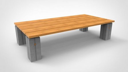 Houten tuintafel