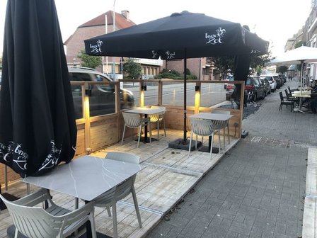 Terrasscherm hout