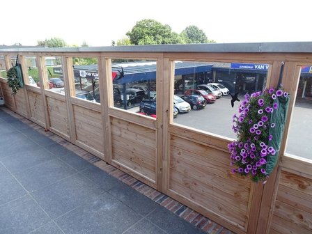 Houten terrasafscheiding