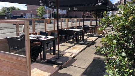Terras scherm