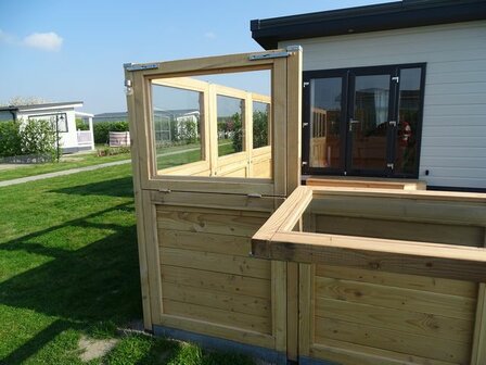 Terrasscherm hout