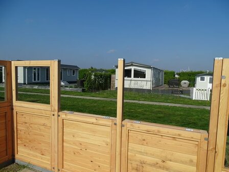 Houten terrasscherm