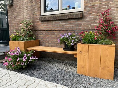 Houten plantenbak