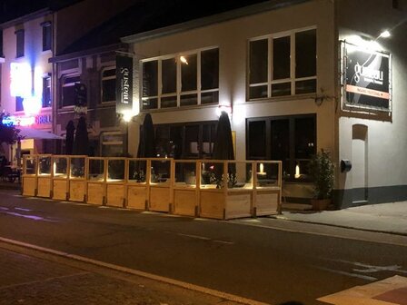 Terrasscherm hout
