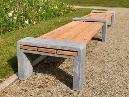 Tuinbank beton hout