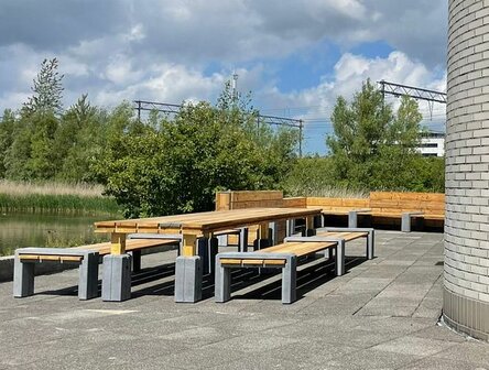 Tuinbank beton douglashout