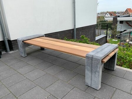 Bank beton hout