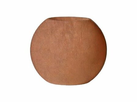 Roestkleurige plantenbak van kunststof