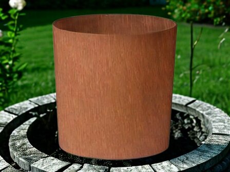 Cortenstaal look conische pantenbak