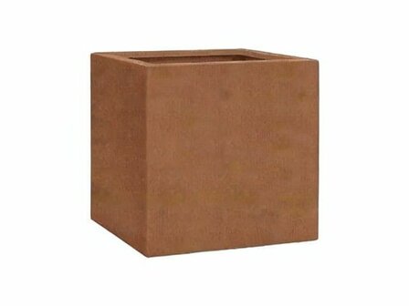 Vierkante corten imitatie plantenbak