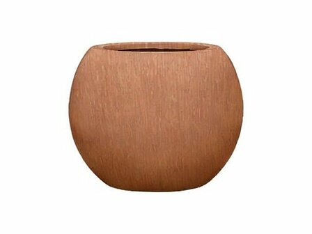 Composiet bol plantenbak met corten look