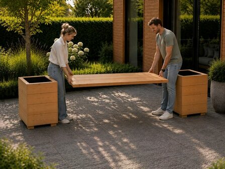 Plantenbak tuintafel
