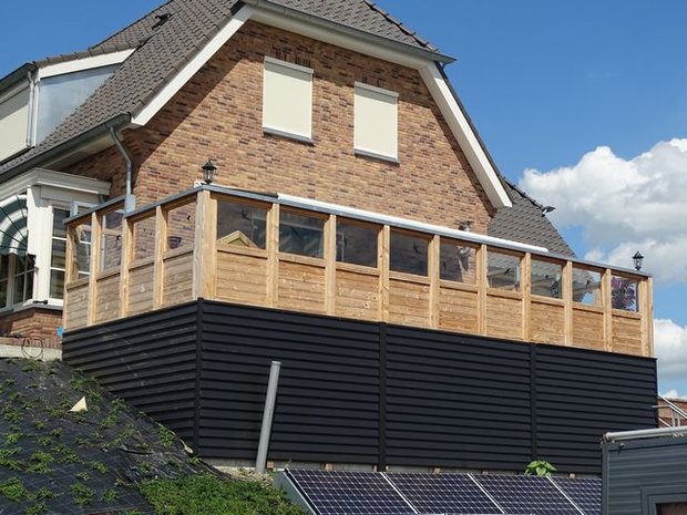Houten terrasscherm douglas