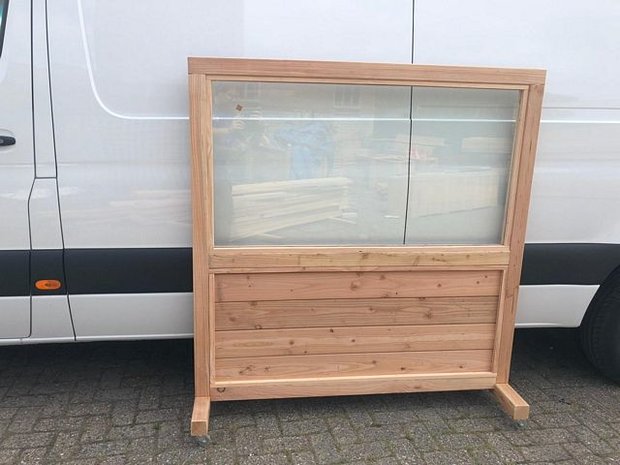 Terrasscherm op wielen