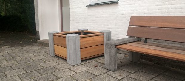 Plantenbak hardhout
