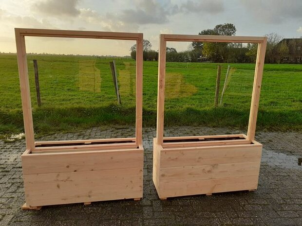 Houten terrasscherm