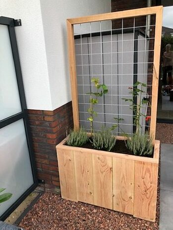 Houten plantenbak