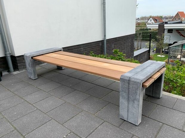 Bank beton hout