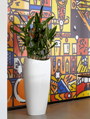 Hoge ovale plantenbak