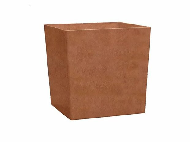 Kunststof taps plantenbak in roestkleur