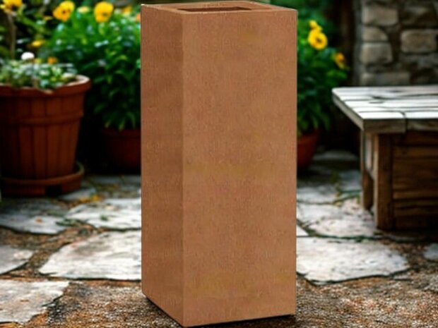 Cortenstaal alternatief zuil plantenbak