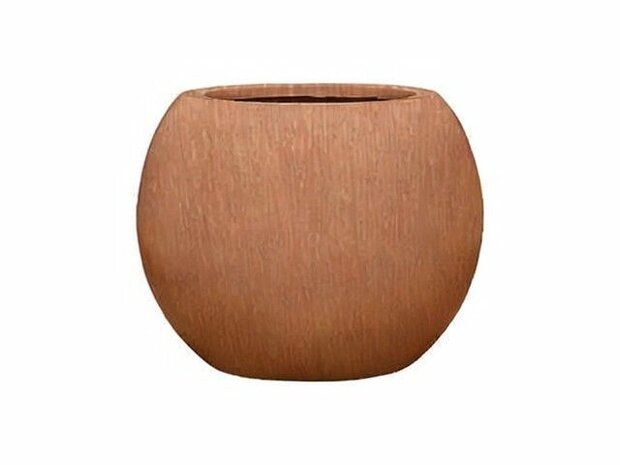 Composiet bol plantenbak met corten look
