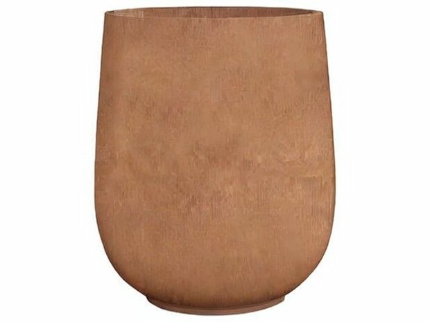 Roest imitatie vaas van fiberstone