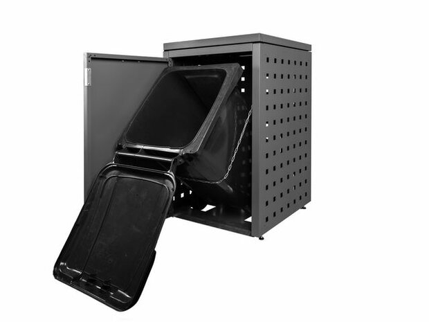 Zwarte container ombouw