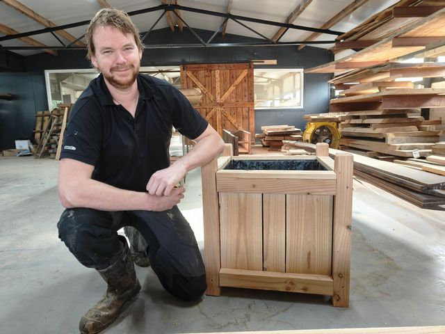 Houten boombak op maat