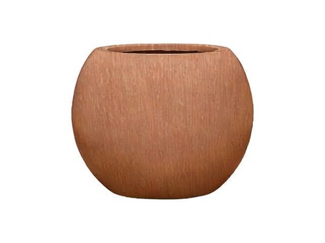 Composiet bol plantenbak met corten look