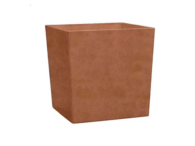 Kunststof taps plantenbak in roestkleur