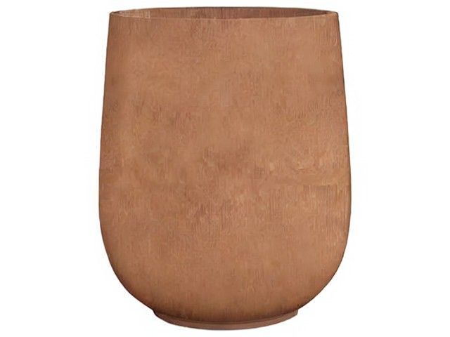 Roest imitatie vaas van fiberstone