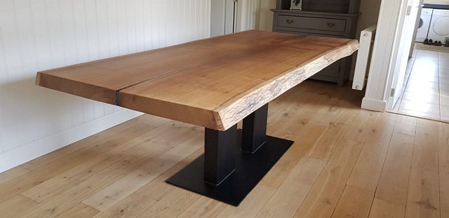 Houten tafel epoxy