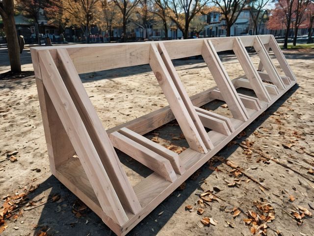 Houten fietsenrek op maat