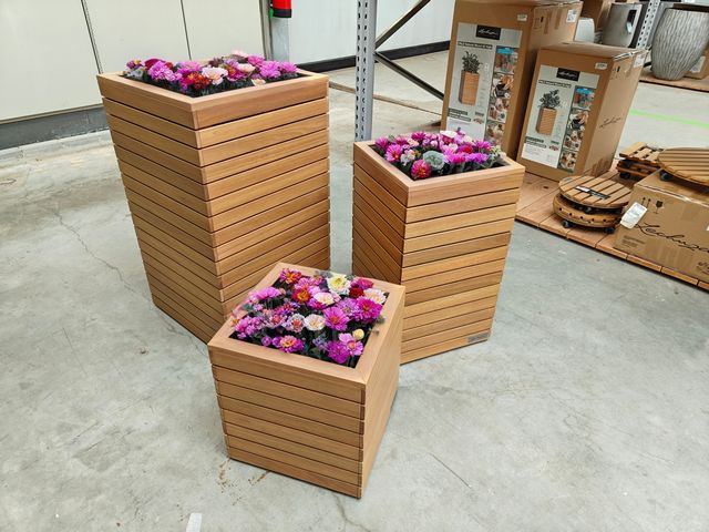 Eucalyptus houten plantenbak