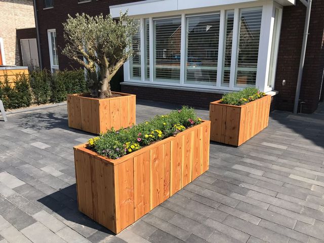 Goedkeuring Grillig elegant Tuin bloembakken van hout - Tuinwaardig