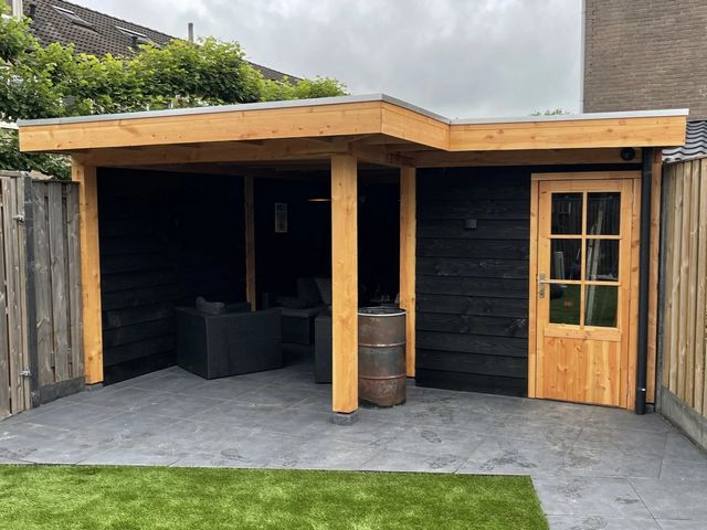 Houten terrasoverkapping op maat