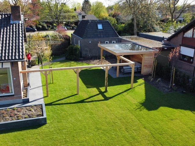 Houten tuinoverkapping