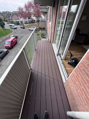 Vlonderterras op een balkon