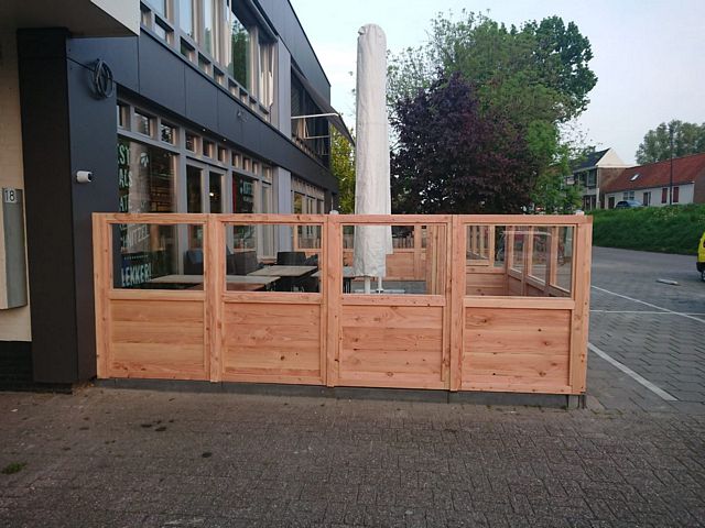 Terrasafscheiding hout