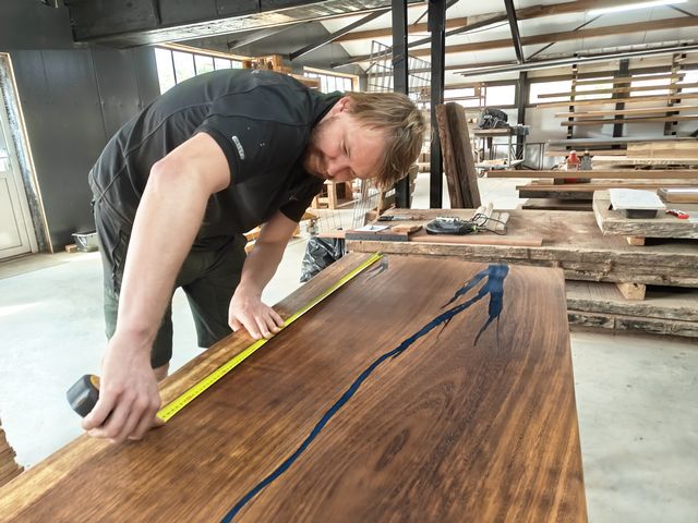 Maatwerk epoxy tafel