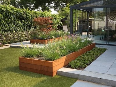 Lounge ophouden Inspireren Modulaire Plantenbak Cortenstaal - Tuinwaardig