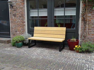 Loungebank TW Salland - Douglashout Verzinkt Staal Met Poedercoating