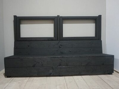 Bank Met Terrasscherm Model 1 - Douglas Met Glas