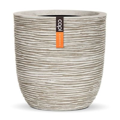 Capi Nature Rib bolvormige pot - ivoor