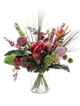 Kunstbloem - Bouquet exotic mix