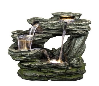 Verlicht Waterornament - Angel Falls - Tuinwaardig Verlicht Waterornament - Angel Falls - Tuinwaardig